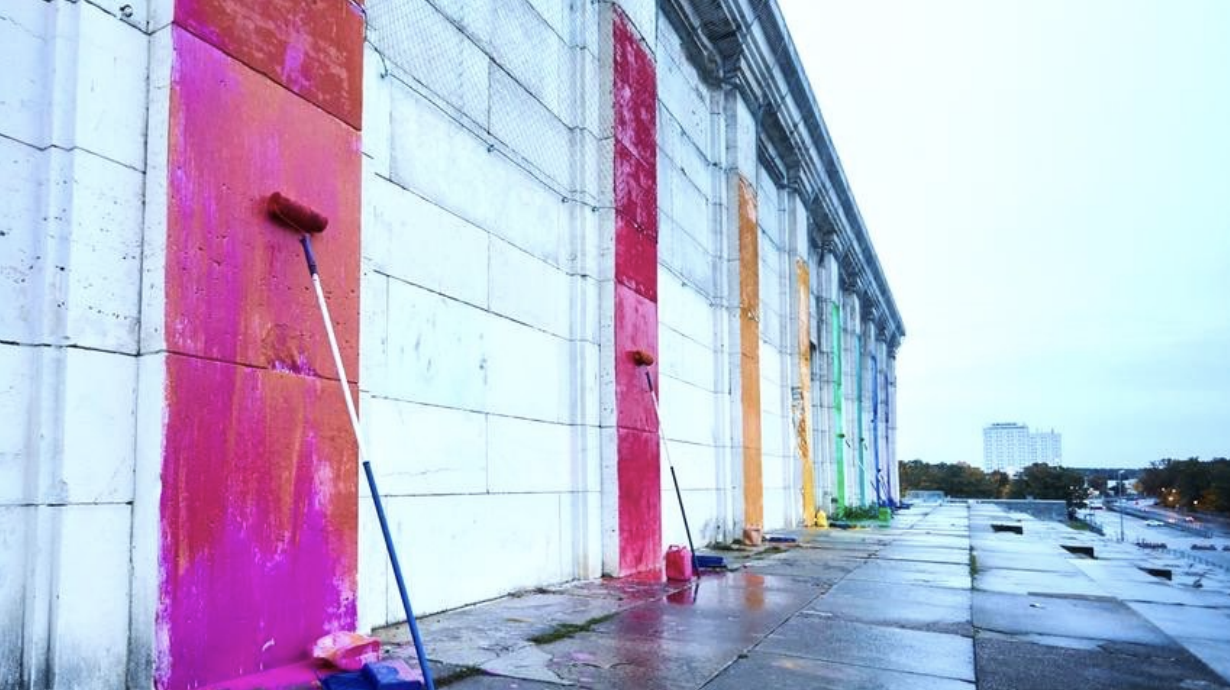 Detailansicht Zeppelintribüne